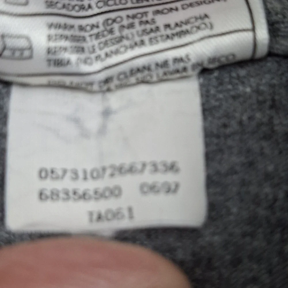 Vintage Nike T Shirt Mens XL Gray Mock Neck Long Sleeve Swoosh 90s Made In USA